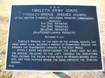 Twelfth Army Corps Marker. Click for full size. Twelfth Army Corps Marker image. Click for full size.