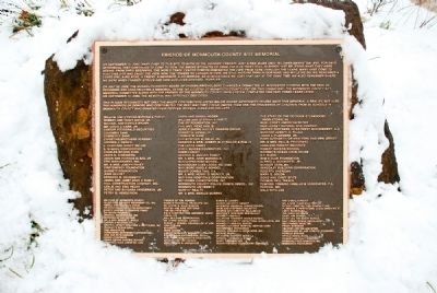 Friends of Monmouth County 9/11 Memorial Plaque image. Click for full size.