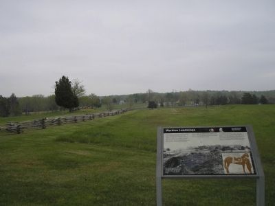 Marker with the village of Appomattox Court House in background image. Click for full size.