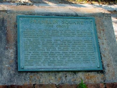 Franklin Square Marker. Click for full size. Franklin Square Marker image. Click for full size.