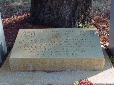 Southport’s First Fire Alarm Marker. Click for full size. Southport’s First Fire Alarm Marker image. Click for full size.