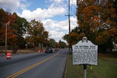 Eastbound view of marker. Click for full size. Eastbound view of marker image. Click for full size.