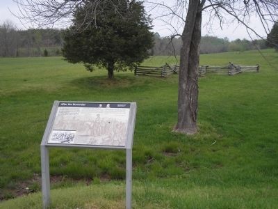 Marker with Richmond-Lynchburg Stage Road in background. Click for full size. Marker with Richmond-Lynchburg Stage Road in background image. Click for full size.