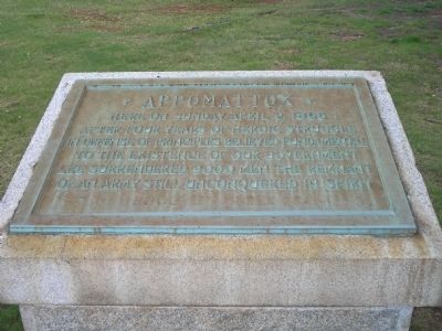 Appomattox Marker image. Click for full size.