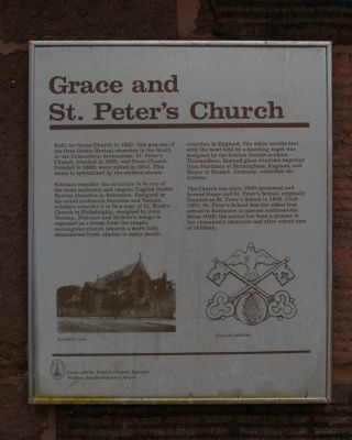 Grace and St. Peter's Church Marker image. Click for full size.