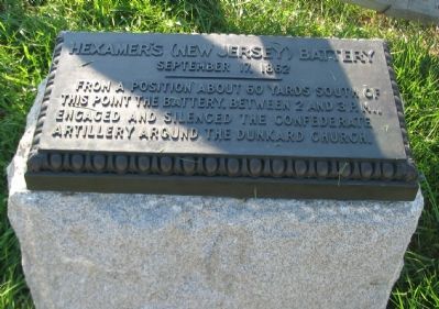 Hexamar's (New Jersey) Battery Monument. Click for full size. Hexamar's (New Jersey) Battery Monument image. Click for full size.