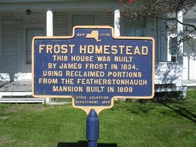 Frost Homestead in Mariaville Lake, Duanesburg, NY. Click for full size. Frost Homestead in Mariaville Lake, Duanesburg, NY image. Click for full size.