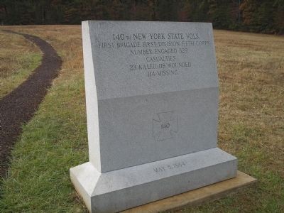 140th New York State Vols. Monument. Click for full size. 140th New York State Vols. Monument image. Click for full size.