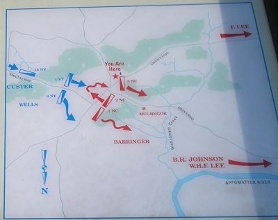 Namozine Church Battle Map image. Click for full size.
