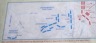 Lees Rear Guard Battle Map image. Click for full size.
