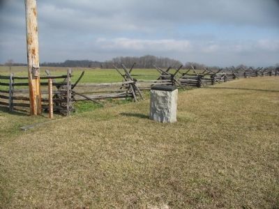Monument next to the Cornfield Trail. Click for full size. Monument next to the Cornfield Trail image. Click for full size.