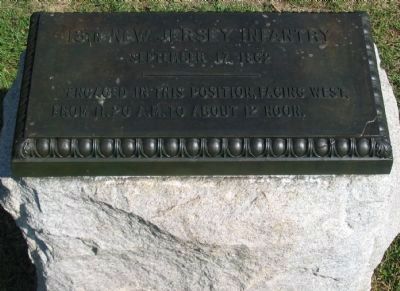 13th New Jersey Infantry Monument. Click for full size. 13th New Jersey Infantry Monument image. Click for full size.