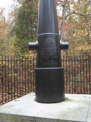 Gen. Alexander Hays Mortuary Cannon. Click for full size. Gen. Alexander Hays Mortuary Cannon image. Click for full size.