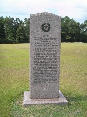 Texas State Monument image. Click for full size.
