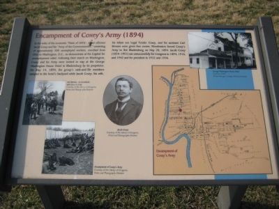 Encampment of Coxey's Army (1894) Marker image. Click for full size.