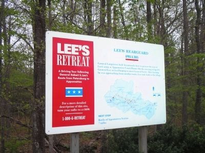Lee’s Rear Guard on Lee's Retreat Trail image. Click for full size.