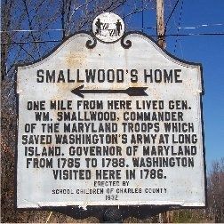 Smallwood's Home Marker image. Click for full size.
