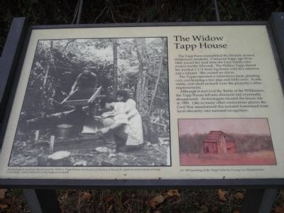 The Widow Tapp House Marker image. Click for full size.