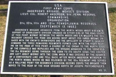 Anderson's Brigade Marker. Click for full size. Anderson's Brigade Marker image. Click for full size.