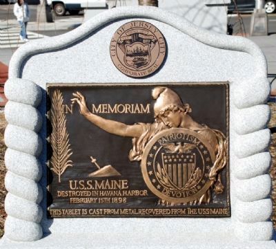 U.S.S. Maine Memorial Marker. Click for full size. U.S.S. Maine Memorial Marker image. Click for full size.