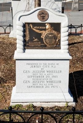 U.S.S. Maine Memorial and Rededication Inscription. Click for full size. U.S.S. Maine Memorial and Rededication Inscription image. Click for full size.