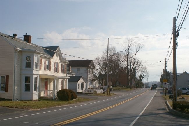 Looking east on Main Street in Lisbon, Maryland image. Click for full size.