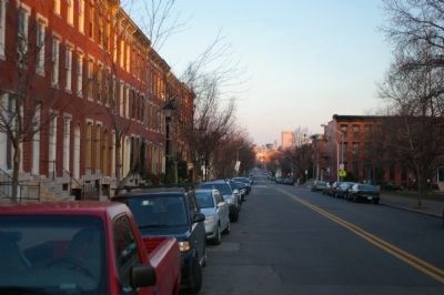 View from Mencken House toward downtown Baltimore. Click for full size. View from Mencken House toward downtown Baltimore image. Click for full size.