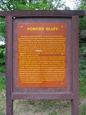 Powers Bluff Marker image. Click for full size.