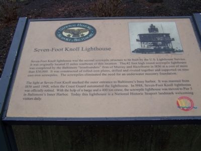 Seven-Foot Knoll Lighthouse Marker image. Click for full size.