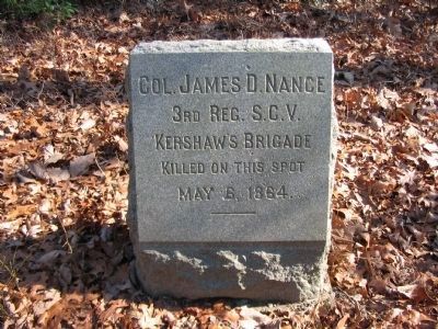 Col. James D. Nance Monument image. Click for full size.