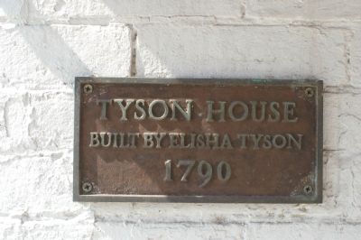 Tyson House Marker image. Click for full size.