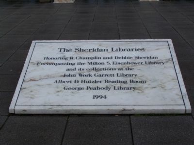 The Sheridan Libraries Marker image. Click for full size.