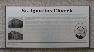 St. Ignatius Church Marker image. Click for full size.
