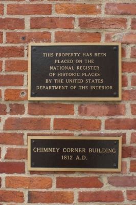 Markers on north wall of building image. Click for full size.
