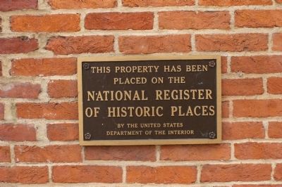 Standard National Register of Historic Places marker. Click for full size. Standard National Register of Historic Places marker image. Click for full size.