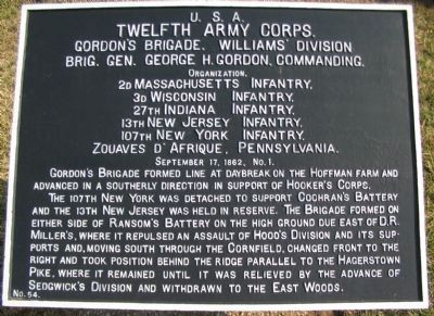 Gordon's Brigade Marker. Click for full size. Gordon's Brigade Marker image. Click for full size.