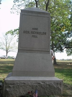 Back side of the Reynolds Monument. Click for full size. Back side of the Reynolds Monument image. Click for full size.