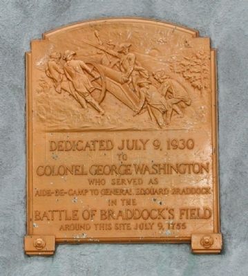 Colonel George Washington Monument Marker. Click for full size. Colonel George Washington Monument Marker image. Click for full size.