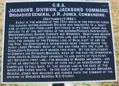 Jackson's Division, Jackson's Command Marker image. Click for full size.