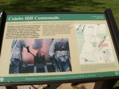 Combs Hill Cannonade Marker image. Click for full size.