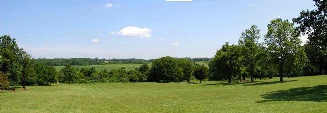 View of the battlefield from Combs Hill. Click for full size. View of the battlefield from Combs Hill image. Click for full size.
