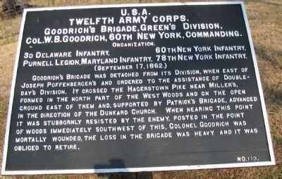 Goodrich's Brigade Tablet image. Click for full size.