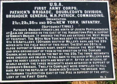 Patrick's Brigade Tablet. Click for full size. Patrick's Brigade Tablet image. Click for full size.