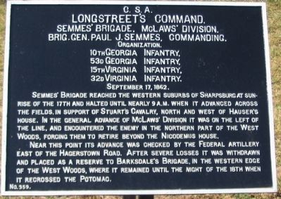 Semmes Brigade Tablet image. Click for full size.