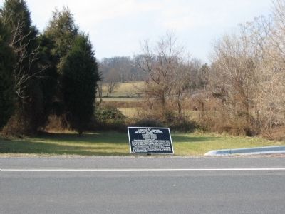Semmes Brigade Tablet aside the Modern Hagerstown Pike image. Click for full size.