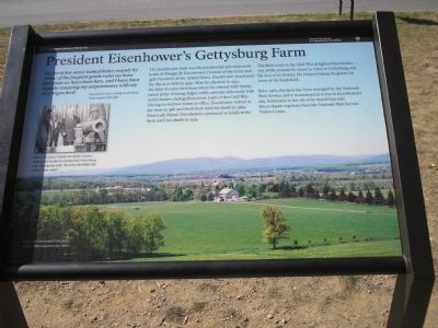 President Eisenhower’s Gettysburg Farm Marker. Click for full size. President Eisenhower’s Gettysburg Farm Marker image. Click for full size.
