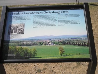 President Eisenhowers Gettysburg Farm Marker image. Click for full size.