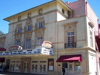 Lucas Theatre Marker can be seen under the left side of red awning. Click for full size. Lucas Theatre Marker can be seen under the left side of red awning image. Click for full size.