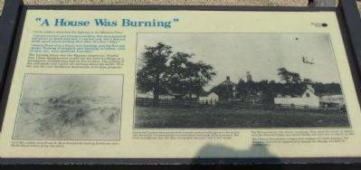 "A House Was Burning" Marker. Click for full size. "A House Was Burning" Marker image. Click for full size.