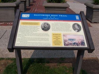 Combat on Pratt Street Marker. Click for full size. Combat on Pratt Street Marker image. Click for full size.